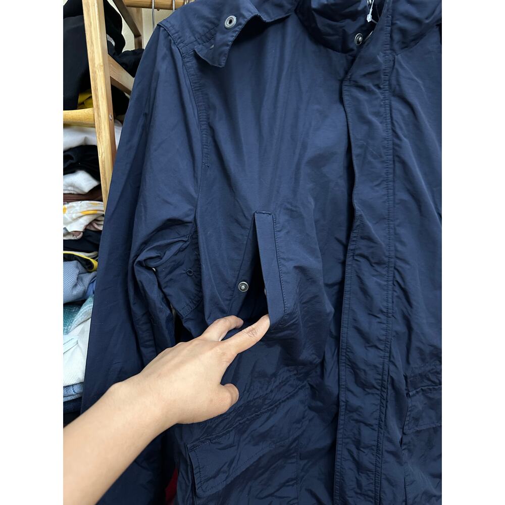 GAP Light Weight Nylon Cotton Jacket Navy Blue Size‎ Large - Picture 8 of 16
